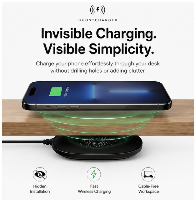 GHOSTCHARGER - Wireless Invisible Charger